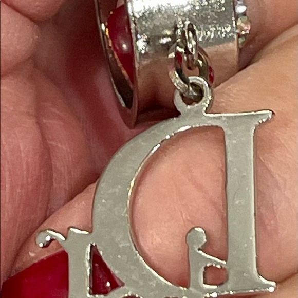 🆕 Dior Palladium Plated Logo Ring. Size 7 - Picture 5 of 10